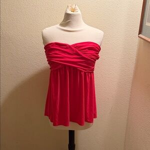 Strapless Twist-Front Tube Top